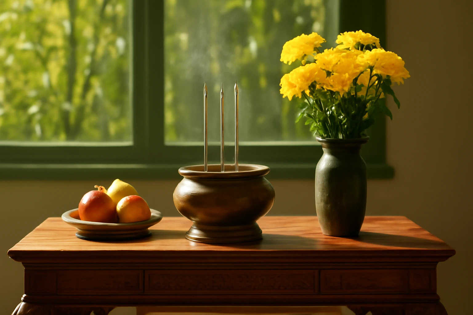Bàn thờ gia tiên gồm những gì và sắp xếp ra sao: từ bát hương, di ảnh đến lọ hoa, mâm quả