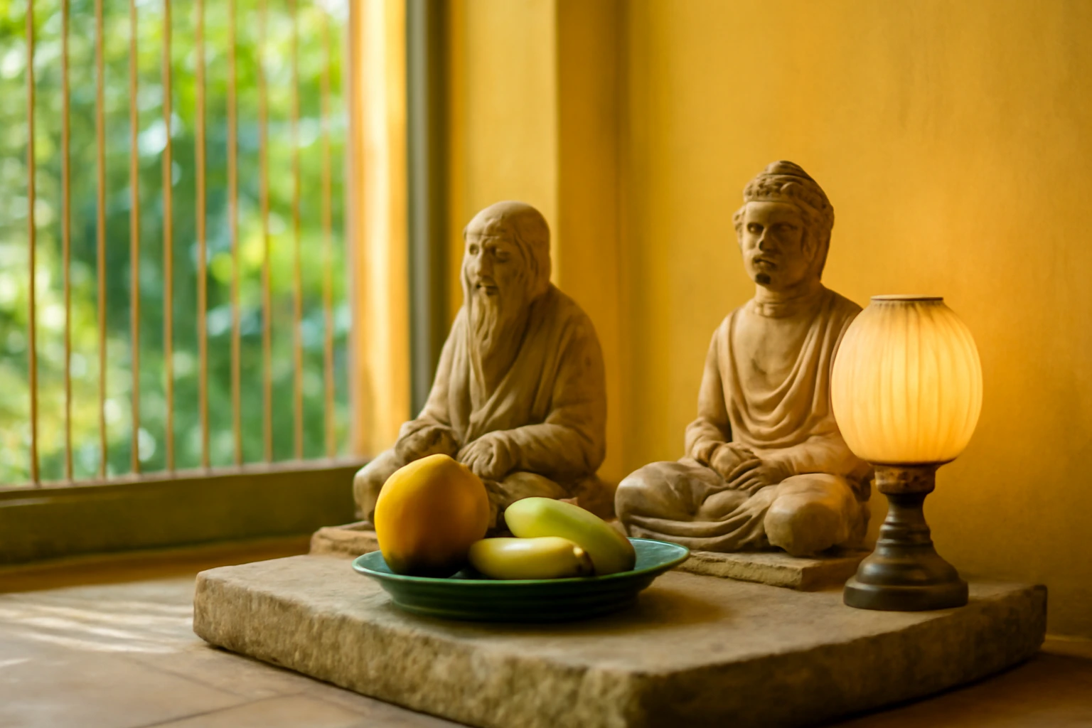Bàn thờ Ông Địa – Thần Tài ở quầy hàng: đặt ở đâu, bày gì, giữ an toàn lửa nhang thế nào