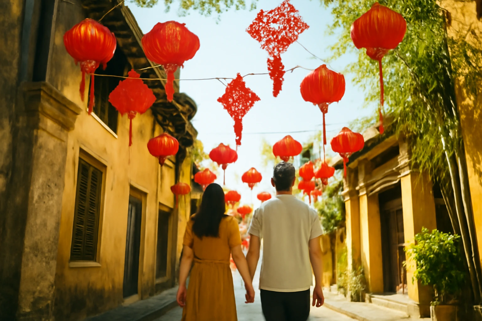 Colour meanings in Vietnamese culture: red for joy, white for mourning, royal yellow and Huế purple